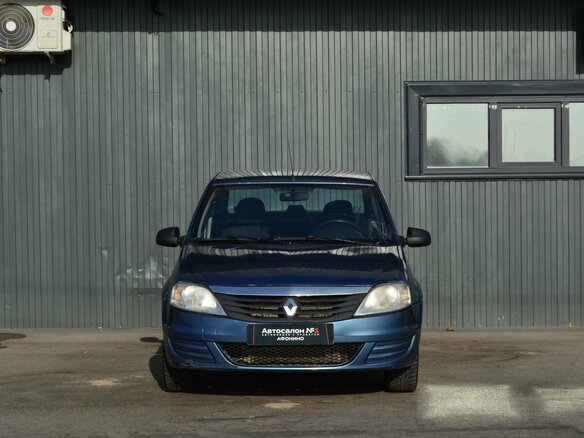 2012 Renault Logan I Рестайлинг, синий, 344999 рублей - вид 1