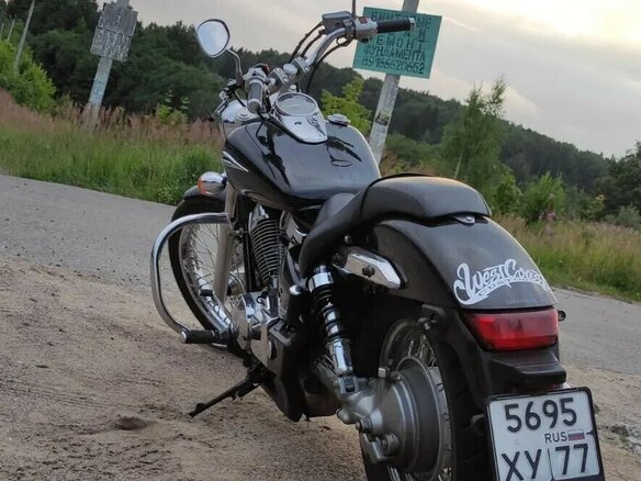 2008 Honda Shadow 750, чёрный, 515000 рублей - вид 15