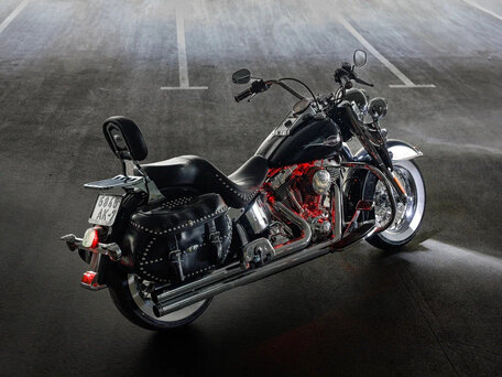 2007 Harley-Davidson Heritage, чёрный, 700000 рублей, вид 4