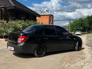 2013 Lada (ВАЗ) Granta I, чёрный, 225000 рублей, вид 4