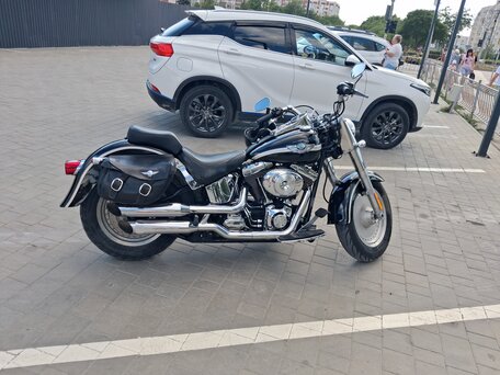 2003 Harley-Davidson Fat Boy, чёрный, 950000 рублей, вид 1