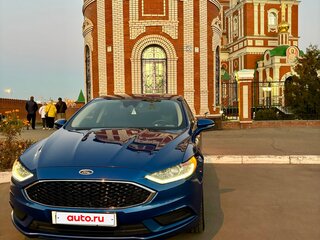 2017 Ford Fusion (North America) II Рестайлинг, синий, 1690000 рублей, вид 3