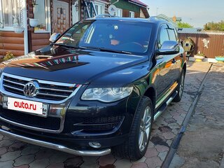 2008 Volkswagen Touareg I Рестайлинг, чёрный, 1400000 рублей, вид 2