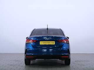 2021 Hyundai Solaris II Рестайлинг, синий, 1719000 рублей, вид 5