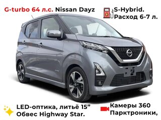 2020 Nissan Dayz MHEV II, серый, 890000 рублей, вид 1