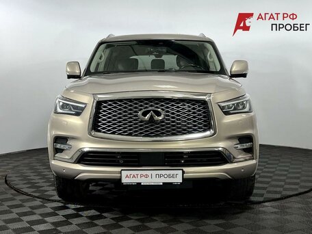 2019 Infiniti QX80 I Рестайлинг 2, бежевый, 3450000 рублей, вид 3