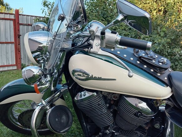 1997 Honda Shadow 400, зелёный, 385000 рублей - вид 4