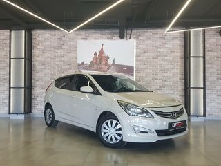 2014 Hyundai Solaris I Рестайлинг, бежевый, 986000 рублей, вид 3