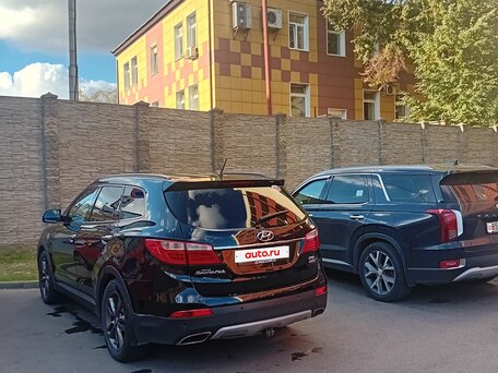 2014 Hyundai Santa Fe Grand III, чёрный, вид 2