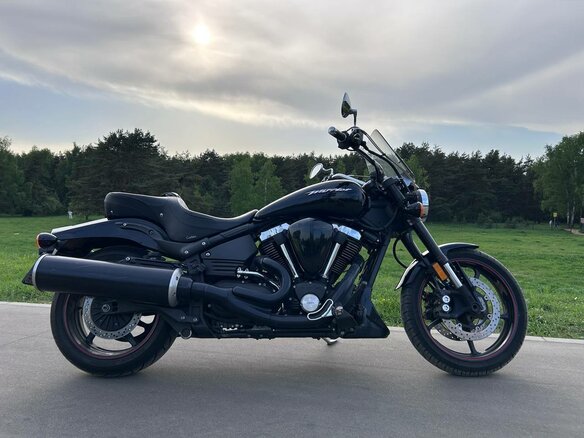 2005 Yamaha XV 1700 Warrior, чёрный, 850000 рублей
