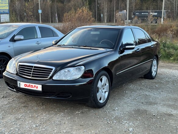 2004 Mercedes-Benz S-Класс 430 Long IV (W220) Рестайлинг, чёрный, 1250000 рублей - вид 2