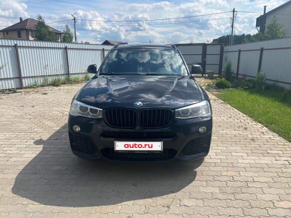 2016 BMW X3 20i xDrive II (F25) Рестайлинг, чёрный - вид 1