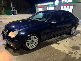 2000 Mercedes-Benz C-Класс 180 II (W203), синий, 500000 рублей, вид 4