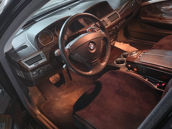 2002 BMW 7 серии Long 745Li IV (E65/E66), чёрный, 1100000 рублей - вид 5