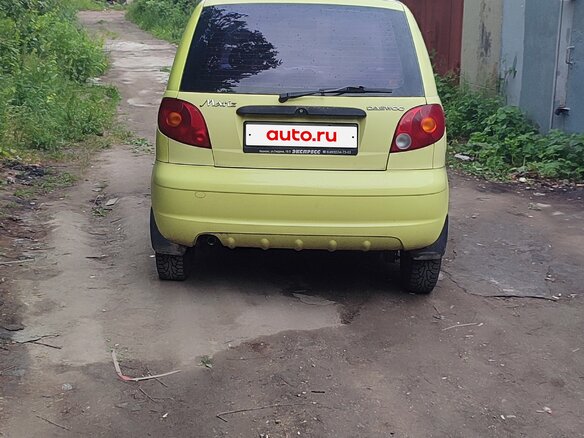2008 Daewoo Matiz I Рестайлинг, жёлтый - вид 3