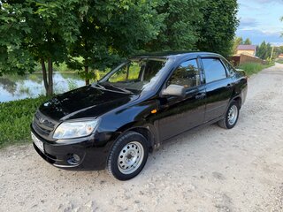 2012 Lada (ВАЗ) Granta I, чёрный, 270000 рублей, вид 1