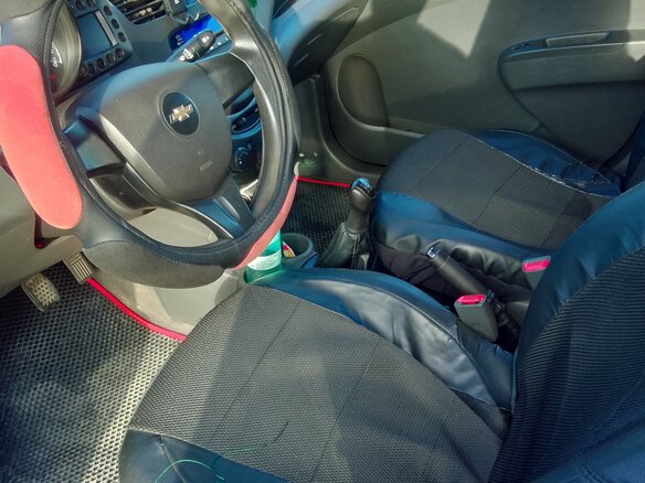 2011 Chevrolet Spark III, чёрный, 470000 рублей - вид 3