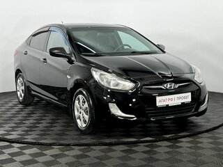 2012 Hyundai Solaris I, чёрный, 700000 рублей, вид 4