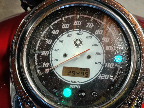 2009 Yamaha XVS1100, пурпурный, 500000 рублей - вид 6