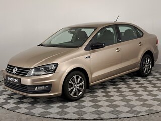 2018 Volkswagen Polo V Рестайлинг, бежевый, 1180000 рублей, вид 1