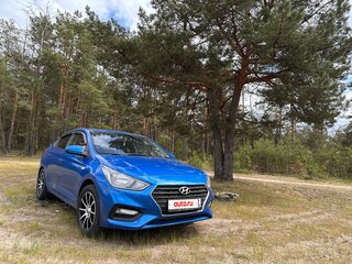 2017 Hyundai Solaris II, синий, 1100000 рублей, вид 4