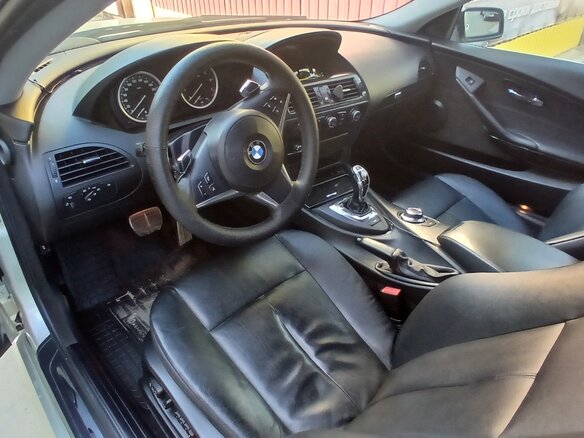 2008 BMW 6 серии 630i II (E63/E64) Рестайлинг, серебристый, 1200000 рублей - вид 6