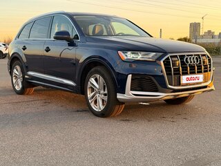2022 Audi Q7 55 TFSI II (4M) Рестайлинг, синий, 6050000 рублей, вид 3
