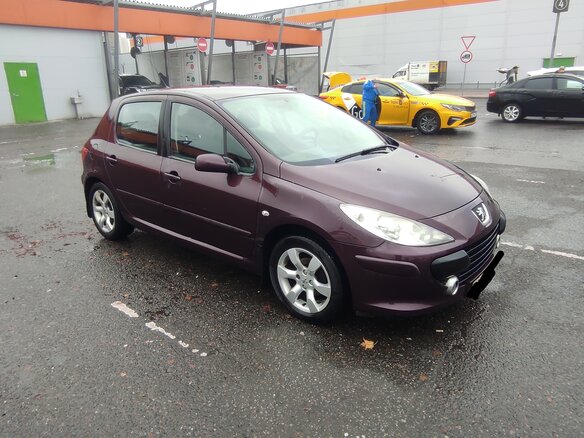 2006 Peugeot 307 I Рестайлинг, фиолетовый, 300000 рублей - вид 4