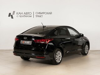 2020 Hyundai Solaris II Рестайлинг, чёрный, 1384658 рублей, вид 3