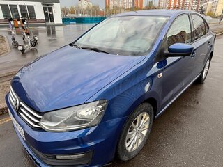 2019 Volkswagen Polo V Рестайлинг, синий, 670000 рублей, вид 1