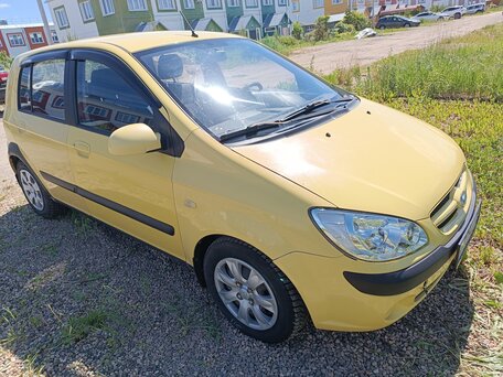 2007 Hyundai Getz I Рестайлинг, жёлтый, 499000 рублей, вид 1
