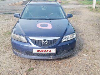 2006 Mazda 6 I (GG) Рестайлинг, синий, 300000 рублей, вид 2