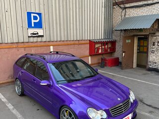 2001 Mercedes-Benz C-Класс AMG 32 AMG II (W203), фиолетовый, 2100000 рублей, вид 4