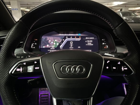 2019 Audi A7 50 TDI II (4K), синий, 5300000 рублей - вид 5