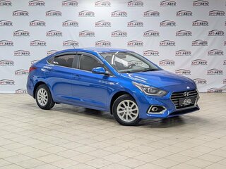 2017 Hyundai Solaris II, синий, 1049000 рублей, вид 3