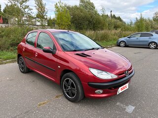 2004 Peugeot 206, красный, 268000 рублей, вид 3