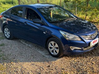 2016 Hyundai Solaris I Рестайлинг, синий, 1300000 рублей, вид 2