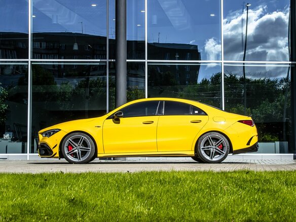 2021 Mercedes-Benz CLA AMG 45 AMG S II (C118, X118), жёлтый - вид 4