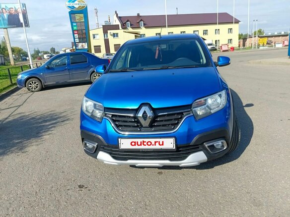 2021 Renault Logan Stepway II Рестайлинг, синий, 1170000 рублей - вид 1