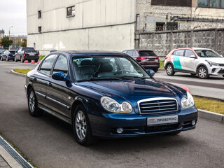 2008 Hyundai Sonata ТагАЗ IV (EF) Рестайлинг, синий, 619777 рублей, вид 5