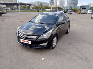 2014 Hyundai Solaris I Рестайлинг, чёрный, 1140000 рублей, вид 2