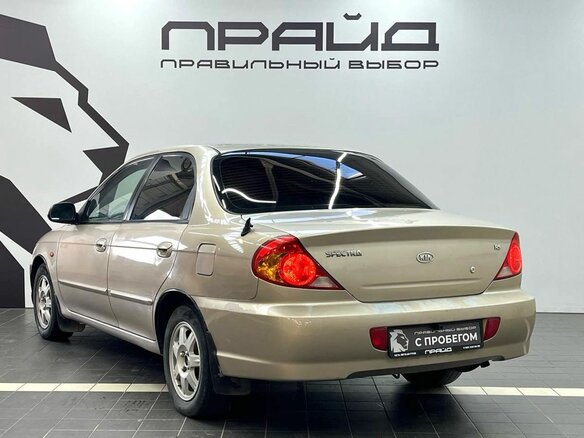 2008 Kia Spectra I Рестайлинг 2, золотистый, 314900 рублей - вид 5