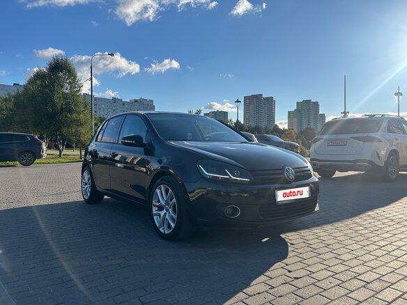 2012 Volkswagen Golf VI, чёрный, 830000 рублей - вид 4
