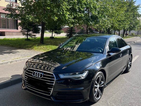 2018 Audi A6 IV (C7) Рестайлинг, чёрный - вид 4