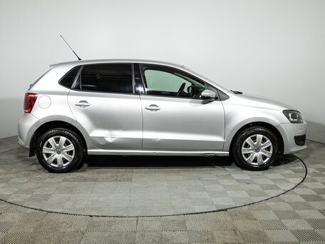 2012 Volkswagen Polo V, серебристый, 490585 рублей, вид 4