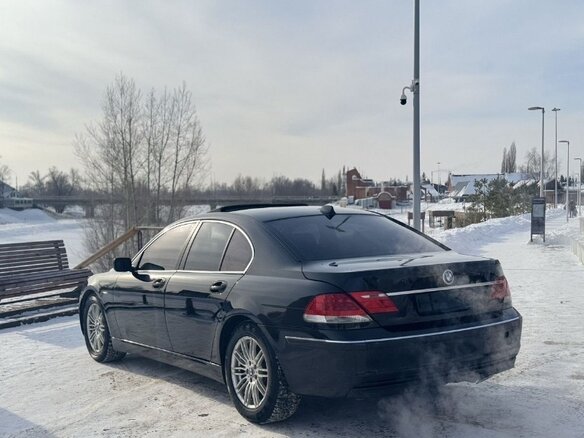 2005 BMW 7 серии 730i IV (E65/E66) Рестайлинг, чёрный, 800000 рублей