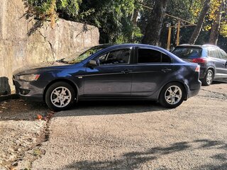2009 Mitsubishi Lancer X, синий, 610000 рублей, вид 3
