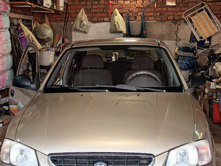 2004 Hyundai Accent ТагАЗ II, бежевый, 378101 рублей, вид 3