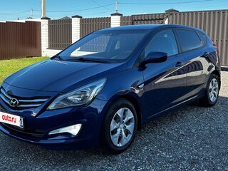 2015 Hyundai Solaris I Рестайлинг, синий, 899000 рублей, вид 1