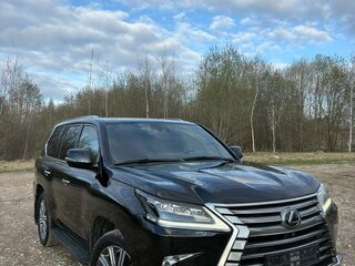 2016 Lexus LX 570 III Рестайлинг 2, чёрный, 7500000 рублей, вид 3